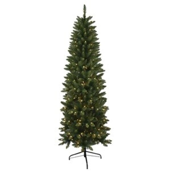 Puleo Asia 7 ft. Clear Jasper Fir Artificial Pre-Lit Christmas Tree - 239040