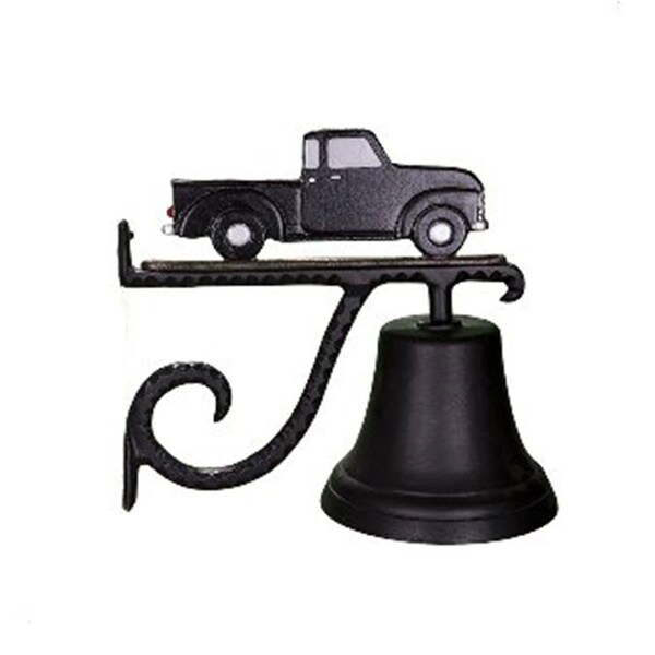 Swivel Cast Bell With Black And White Classic Truck Ornament - SW749503