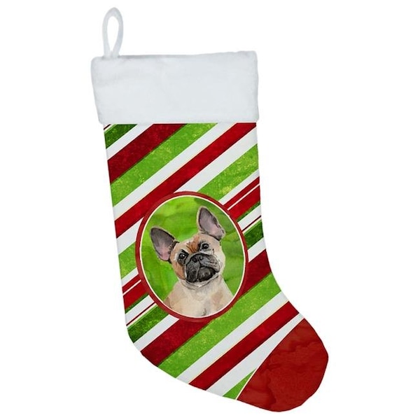 Carolines Treasures Carolines Treasures CK4061CS Christmas Snowflakes Fawn French Bulldog Christmas Stocking - CK4061CS