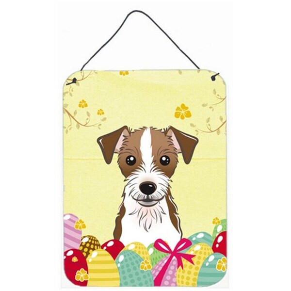 Carolines Treasures Jack Russell Terrier Easter Egg Hunt Wall or Door Hanging Prints - BB1884DS1216