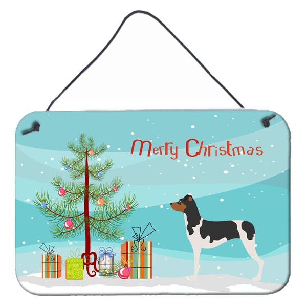 Carolines Treasures Brazilian Terrier Christmas Wall or Door Hanging Prints - BB8477DS812