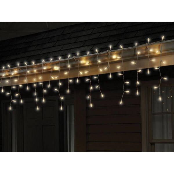 Goldengifts 40811-71 Cool White Traditional LED Icicle Light Set  100 Count - GO710110