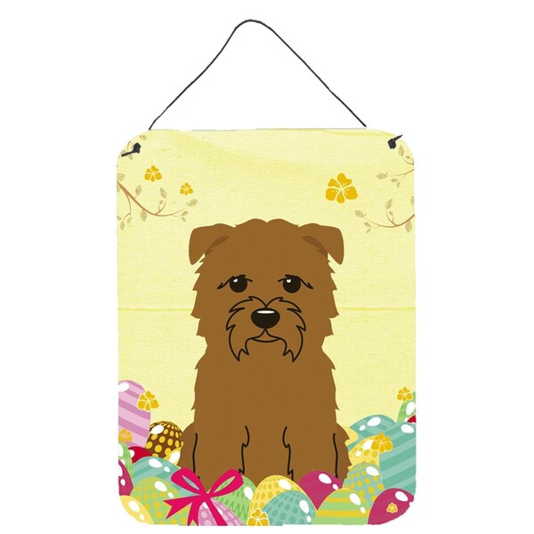 Carolines Treasures Easter Eggs Glen of Imal Tan Wall or Door Hanging Prints - BB6060DS1216