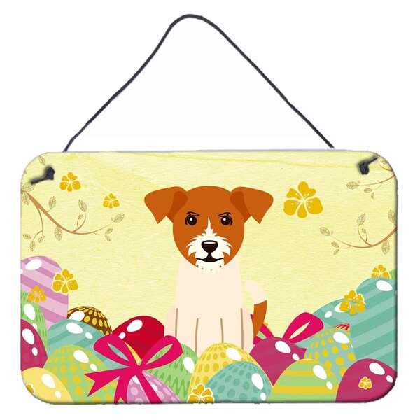 Carolines Treasures Easter Eggs Jack Russell Terrier Wall or Door Hanging Prints - BB6108DS812