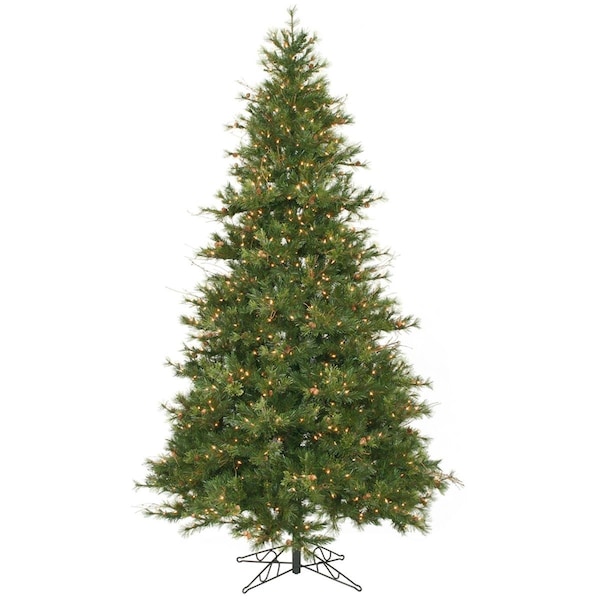 Vickerman 9 ft. x 61 in. Slim Mix Cntry Christmas Tree with 950 Warm White Dura LED Light - A801681LED
