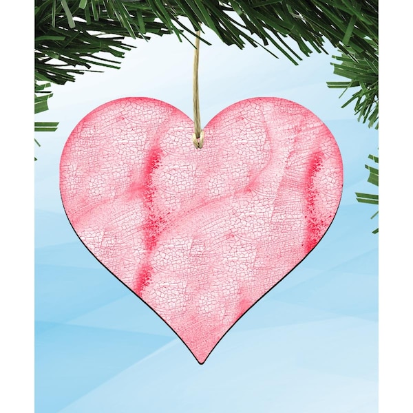 Designocracy Love Heart Wooden Magnet - 99736M