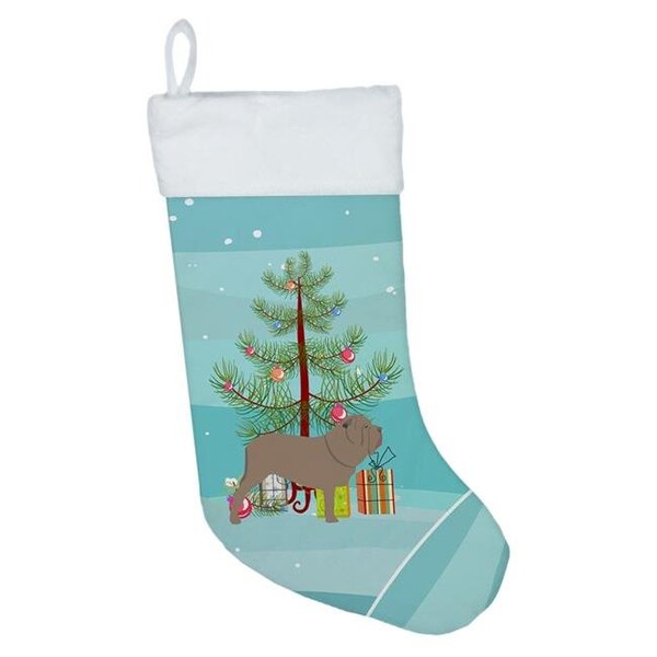 Carolines Treasures Carolines Treasures BB2983CS Neapolitan Mastiff Merry Christmas Tree Christmas Stocking - BB2983CS