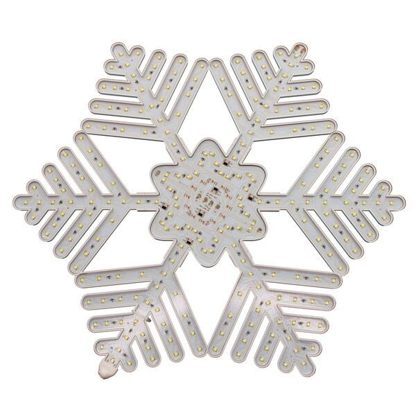 Queens Of Christmas 18 in. LED Snow Tree Snowflake - SF-LED-SFTR18-LWW