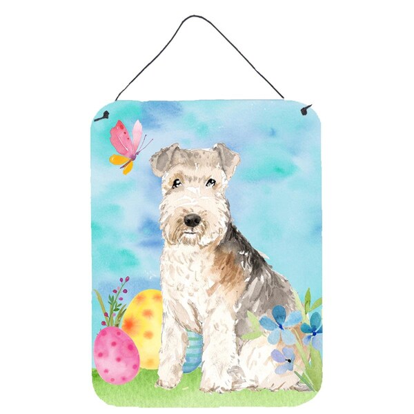 Carolines Treasures Easter Eggs Lakeland Terrier Wall or Door Hanging Prints - CK1910DS1216