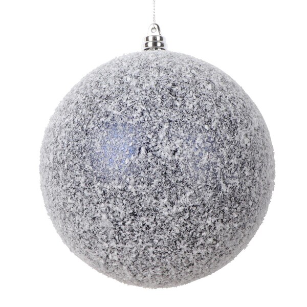 Vickerman 4.75 in. Matte Snow Ornament, Midnight Blue - 4 per bag - MT220331