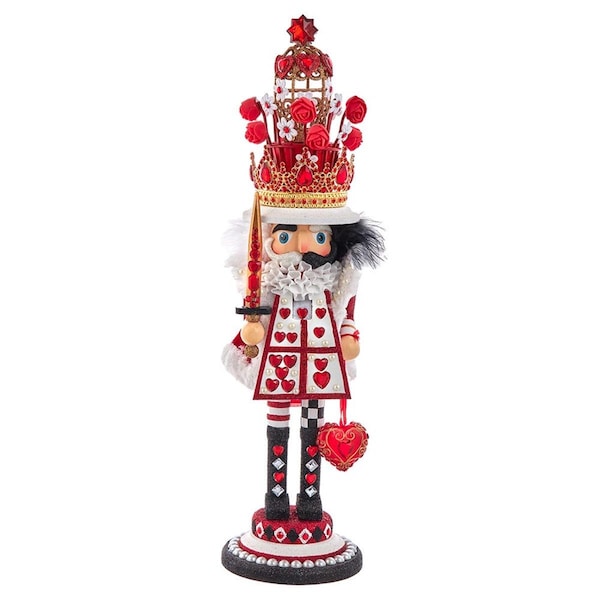 Hollywood Nutcrackers 18 in. Hollywood King of Hearts Nutcracker - HA0678