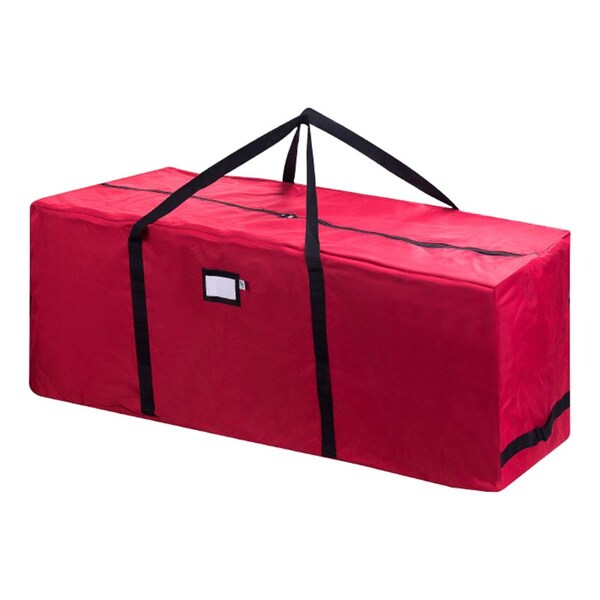 Propiedad 1561 Premium Red Rolling Christmas Tree Storage Duffel Bag - 12 ft. - PR3878495