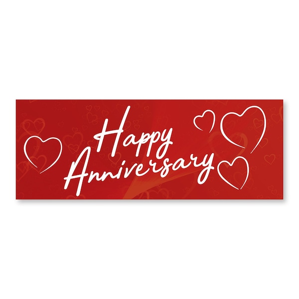 Signmission Happy Anniversary, 24 Inch, Decal - D-24-30389