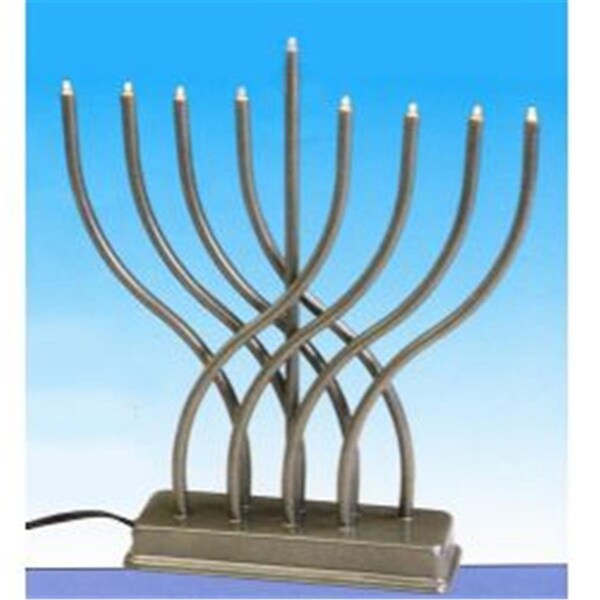 Ss Collectibles Pewter Color Electric Menorah - SS1080977