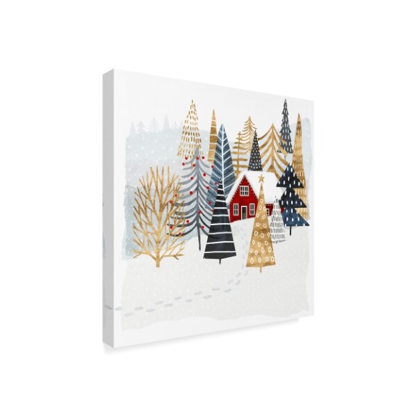 Trademark Fine Art Victoria Borges 'Christmas Chalet I' Canvas Art, 18x18 - WAG08545-C1818GG