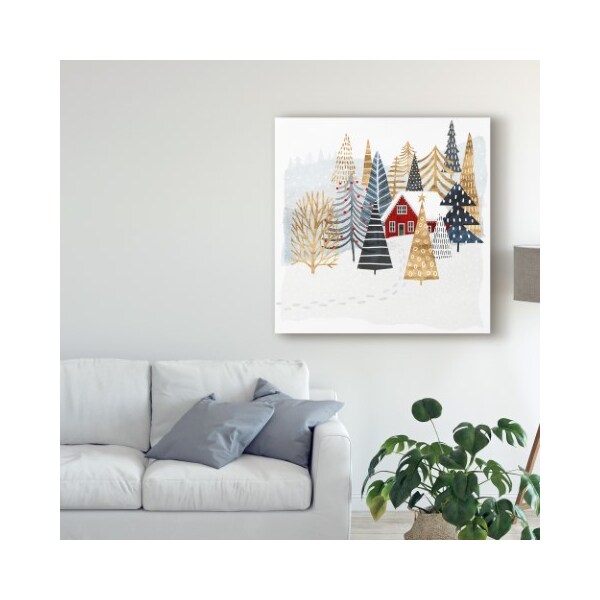 Trademark Fine Art Victoria Borges 'Christmas Chalet I' Canvas Art, 18x18 - WAG08545-C1818GG