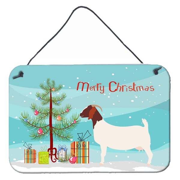 Carolines Treasures Boer Goat Christmas Wall or Door Hanging Prints - BB9253DS812