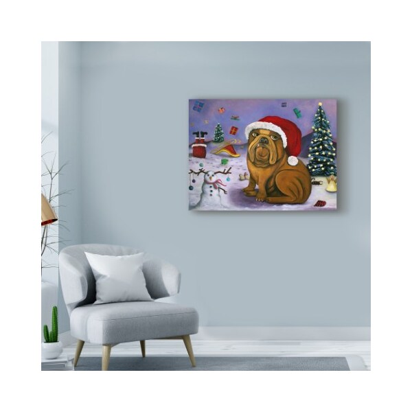 Trademark Fine Art Leah Saulnier 'Christmas Crash' Canvas Art, 14x19 - ALI42056-C1419GG