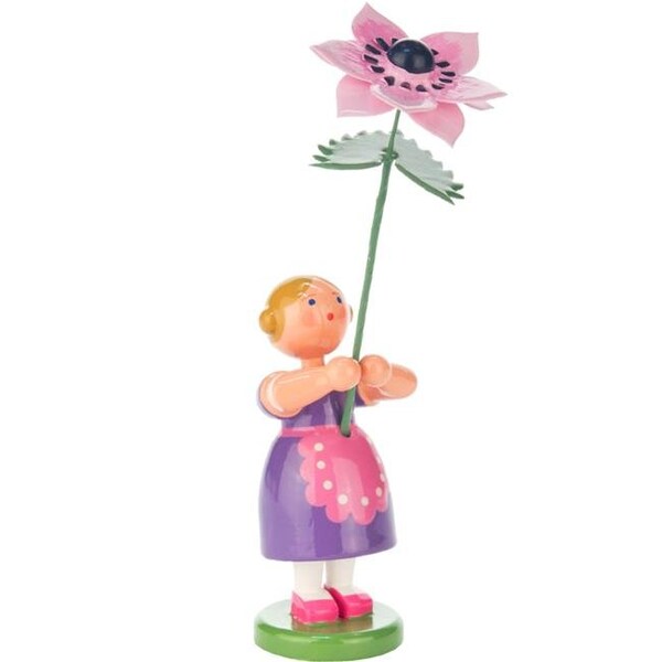Alexander Taron Alexander Taron 013-2009 Dregeno Easter Ornament Violet Flower Girl - 013-2009