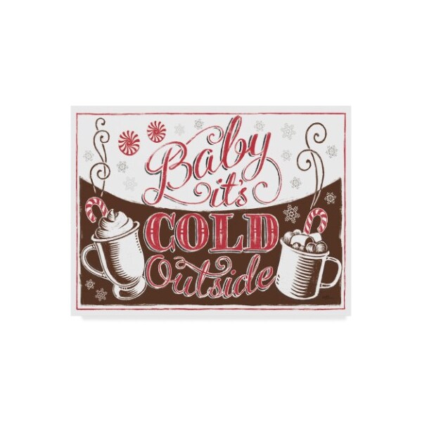 Trademark Fine Art Janelle Penner 'Merry Little Christmas I Brown' Canvas Art, 14x19 - WAP09142-C1419GG