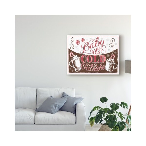 Trademark Fine Art Janelle Penner 'Merry Little Christmas I Brown' Canvas Art, 14x19 - WAP09142-C1419GG