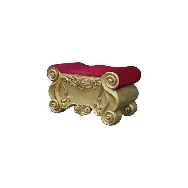 Queens Of Christmas Velvet Plush Santa Foot Rest - WL-THRN-SNTA-FTRS-FBR