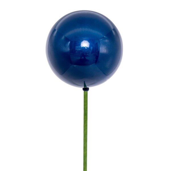 Vickerman 4 x 18 in. Pearl Ball Stick Ornament, Midnight Blue - 6 per Bag - N223131PV