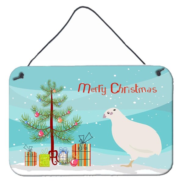 Carolines Treasures Texas Quail Christmas Wall or Door Hanging Prints - BB9324DS812