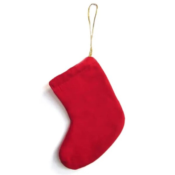 Dispositivo 5 x 5 in. Red Sock Ornament - DI3691254