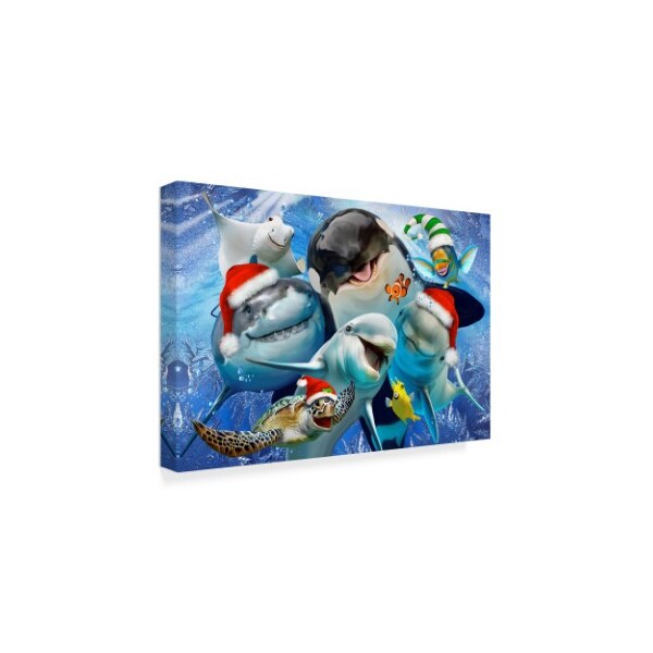 Trademark Fine Art Howard Robinson 'Christmas Fish' Canvas Art, 30x47 - ALI23994-C3047GG