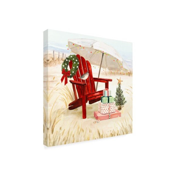 Trademark Fine Art Victoria Borges 'Christmas Coast II' Canvas Art, 18x18 - WAG16651-C1818GG