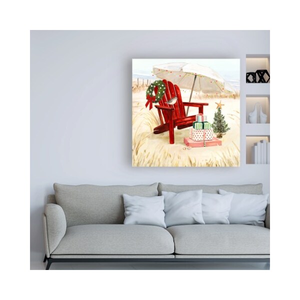 Trademark Fine Art Victoria Borges 'Christmas Coast II' Canvas Art, 18x18 - WAG16651-C1818GG