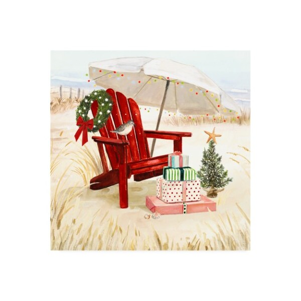 Trademark Fine Art Victoria Borges 'Christmas Coast II' Canvas Art, 18x18 - WAG16651-C1818GG