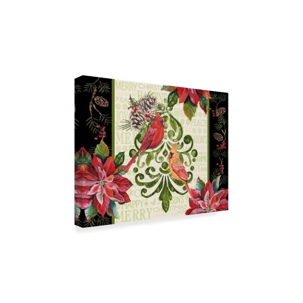Trademark Fine Art Jean Plout 'Holiday Cardinals 2' Canvas Art, 35x47 - ALI37282-C3547GG