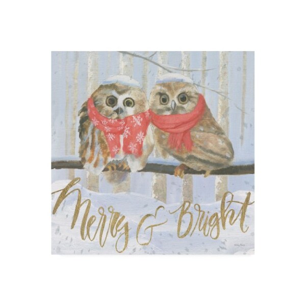Trademark Fine Art Emily Adams 'Christmas Critters Bright V' Canvas Art, 14x14 - WAP11590-C1414GG