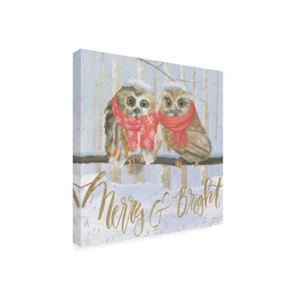 Trademark Fine Art Emily Adams 'Christmas Critters Bright V' Canvas Art, 14x14 - WAP11590-C1414GG