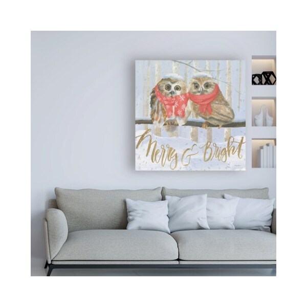 Trademark Fine Art Emily Adams 'Christmas Critters Bright V' Canvas Art, 14x14 - WAP11590-C1414GG
