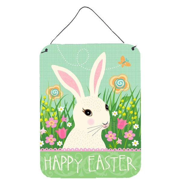 Carolines Treasures Easter Bunny Rabbit Wall or Door Hanging Prints - VHA3023DS1216