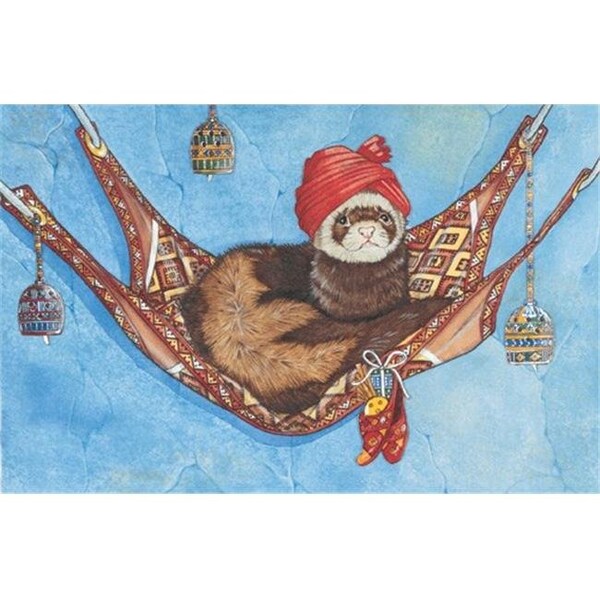 Pipsqueak Productions Pipsqueak Productions C974 Holiday Ferret Christmas Boxed Cards - Pack of 10 - C974