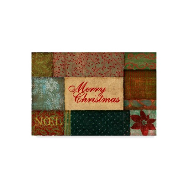 Trademark Fine Art Art Licensing Studio 'Christmas Patches' Canvas Art, 22x32 - ALI38314-C2232GG