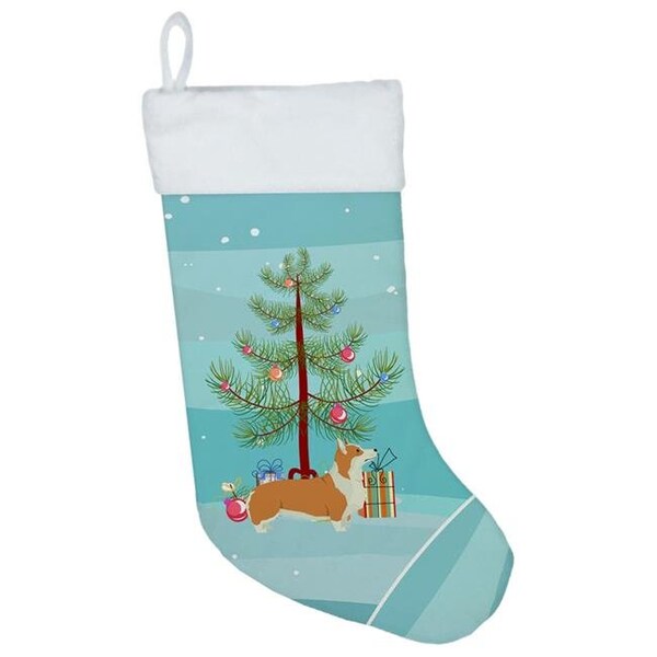 Carolines Treasures Carolines Treasures CK3554CS Pembroke Corgi Christmas Tree Christmas Stocking - CK3554CS