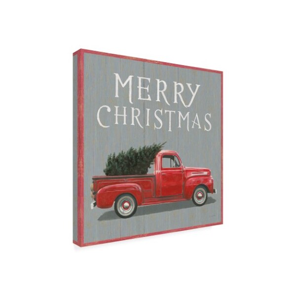 Trademark Fine Art James Wiens 'Christmas Affinity XI Merry Christmas' Canvas Art, 14x14 - WAP11922-C1414GG