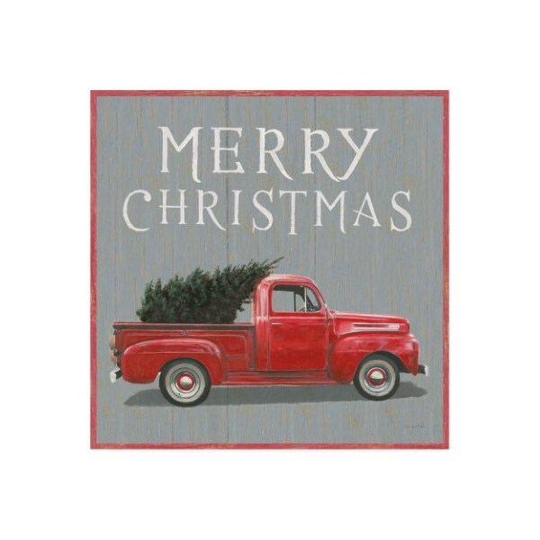 Trademark Fine Art James Wiens 'Christmas Affinity XI Merry Christmas' Canvas Art, 14x14 - WAP11922-C1414GG