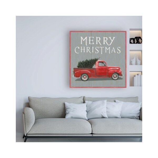 Trademark Fine Art James Wiens 'Christmas Affinity XI Merry Christmas' Canvas Art, 14x14 - WAP11922-C1414GG