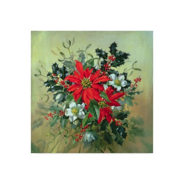 Trademark Fine Art Albert Williams 'A Christmas Arrangement' Canvas Art, 18x18 - BL01772-C1818GG