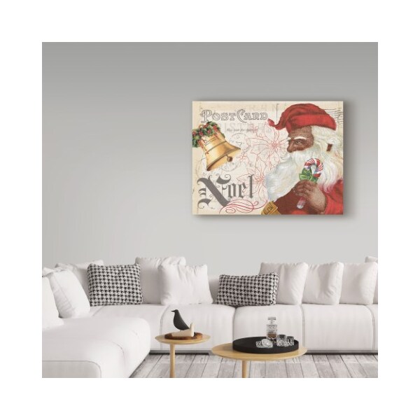 Trademark Fine Art Pela Studio 'Antique Holiday Ii Santa' Canvas Art, 35x47 - WAP07606-C3547GG
