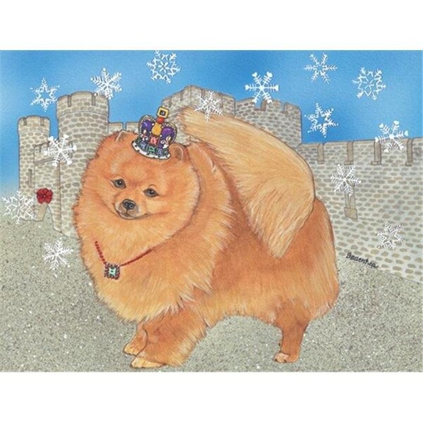 Pipsqueak Productions Pipsqueak Productions C914 Holiday Boxed Cards- Pomeranian - C914