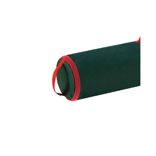 Hastings Home Set of 2 Wrapping Paper Storage Bag, up to 40" Rolls of Holiday, Christmas Gift Wrap-Upright (Green) - 788553HME