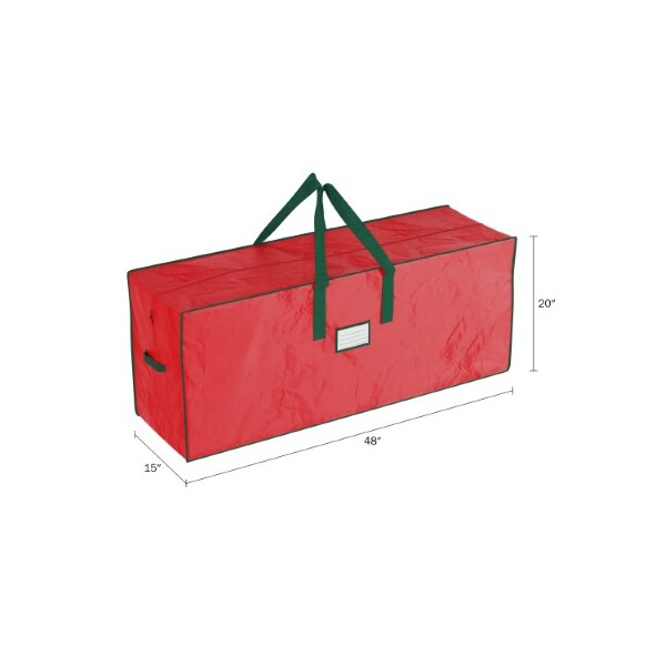Hastings Home 2-pack Christmas Tree Storage Bag Fits 7.5 Ft Artificial Tree Protect Holiday Decorations (Red) - 214131UVP