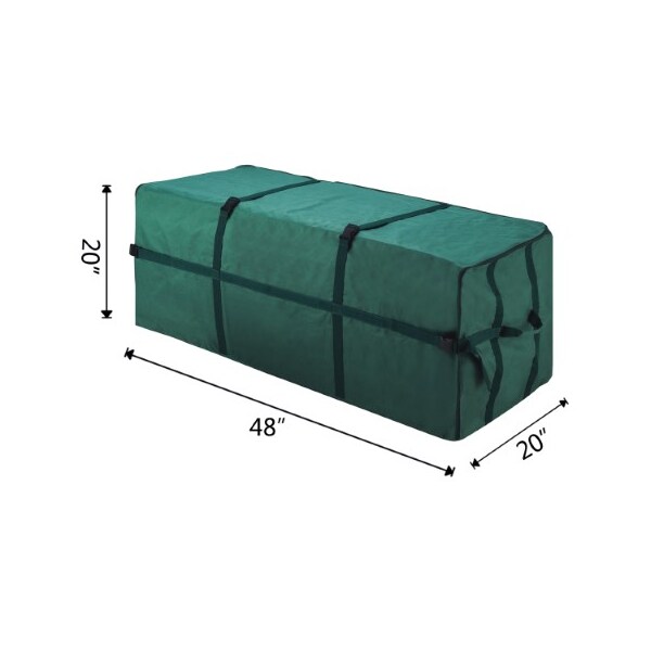 Hastings Home Hastings Home Christmas Tree Storage Duffel Bag for 12 feet Artificial Trees, Green Canvas - 430012KXH